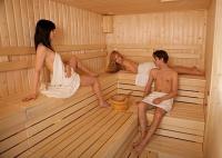 Sauna at the Balance Thermal Hotel for a wellness weekend