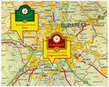 Отель Гастланд М0 - Карта окрестности Szigetszentmiklos - дешевый отель недалеко от Будапешта - Szigetszentmiklos - Hungary - ✔️ Hotel Gastland M0 Szigetszentmiklos*** - Отель Гастланд М0