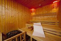 Sauna nel centro benessere Wellness Hotel Abacus a Herceghalom