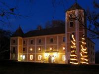 El edificio del Hotel Castillo Hedervary - hotel romántico en Hedervar 