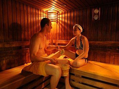 Sauna in het Hunguest Hotel Helios voor een gezellig wellnessweekend in Heviz - Hunguest Hotel Helios*** Heviz - driesterren wellness en kuurhotel in Heviz, Hongarije voor actieprijzen