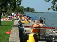 Hôtel Boglar au lac Balaton en Hongrie - la plage au bord sud du lac Balaton