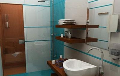 Cuarto de baño en Echo Residence Hotel de Lujo - ✔️ Hotel Echo Residence All Suite Hotel Tihany - hotel en Tihany