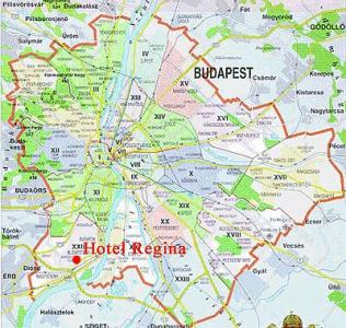 地図 Hotel Regina - map - Hotel Regina Budapest - ホテルレジナ - 高速道路M0に近いブダペストのホテル 