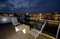 Prachtig panorama over de rivier Donau - Hotel Lanchid 19 - suite met terras in de binnenstad van Budapest