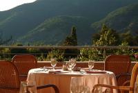 Thermal Hotel Visegrad Terras met uitzicht op de Donau-bocht